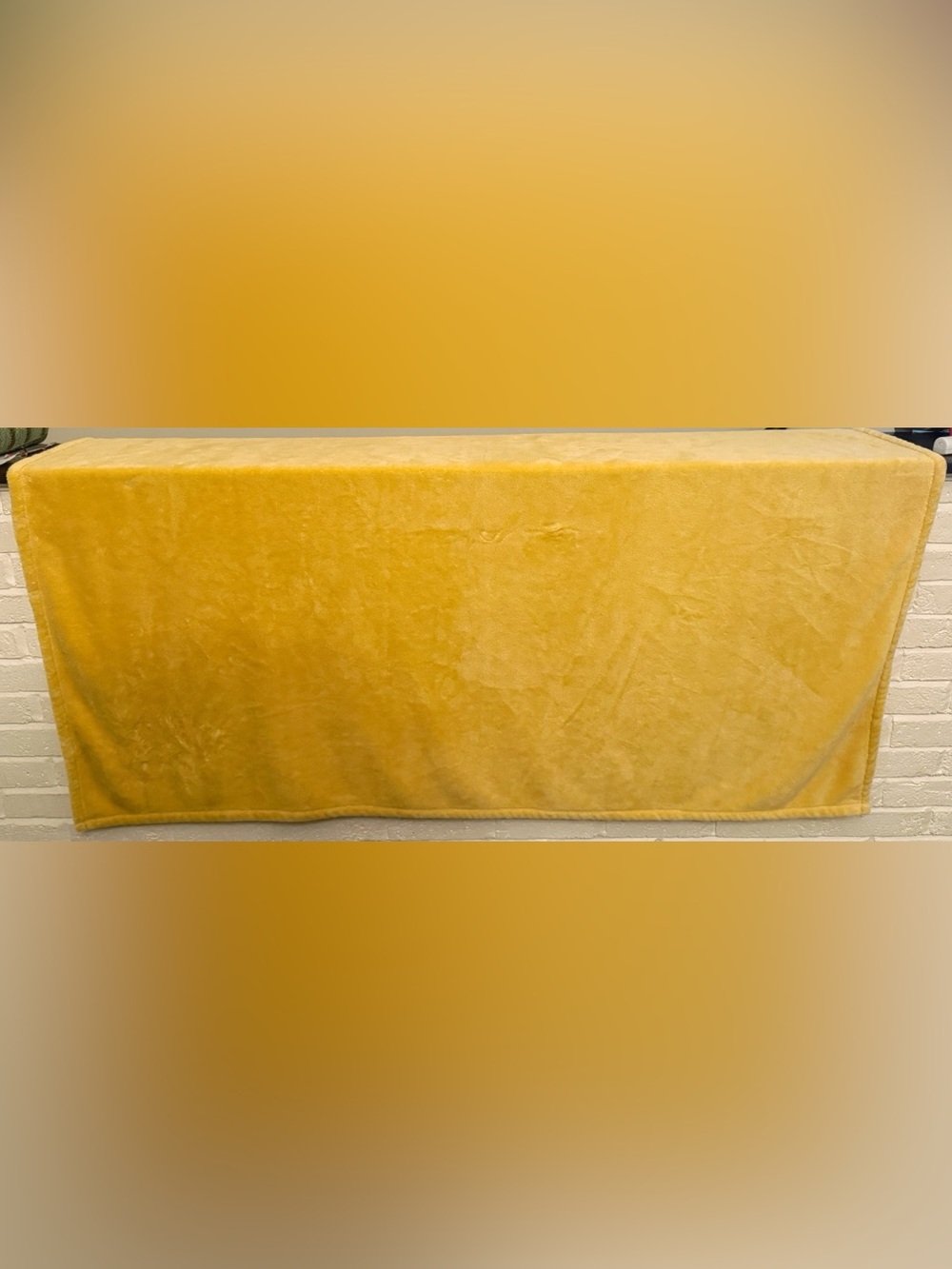 Morgan Home Mustard Yellow Soft Plush Throw Blanket 62x50 Home Decor - Picture 2 of 4